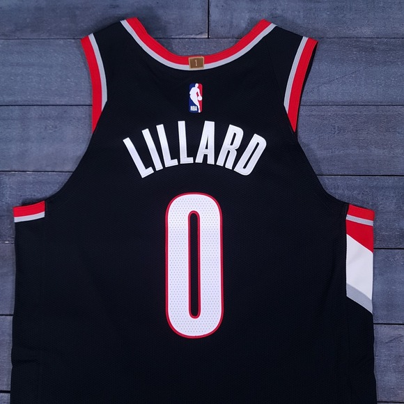 NIKE Portland Blazers Vaporknit Damian Lillard Authentic Jersey Mens MEDIUM 44 - Picture 3 of 8